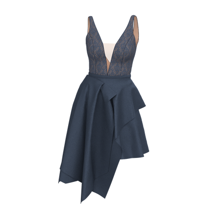 Bodysuit BD101 & Skirt SK102 Size(40/XXS-48/L)