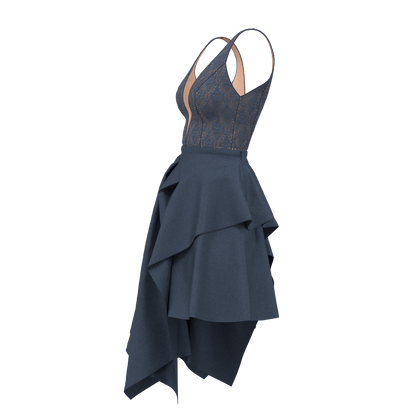 Bodysuit BD101 & Skirt SK102 Size(40/XXS-48/L)