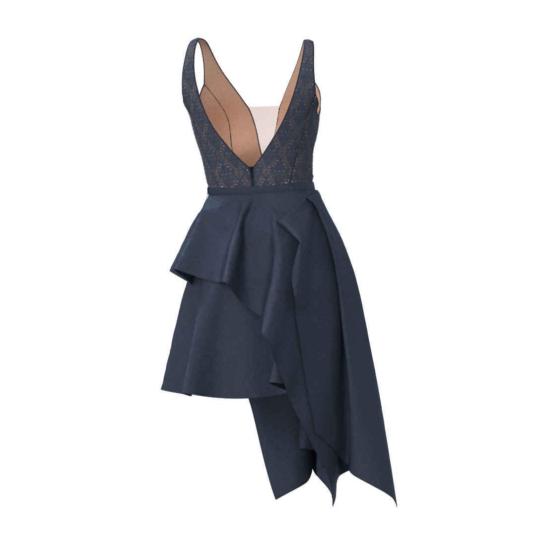 Bodysuit BD101 & Skirt SK102 Size(40/XXS-48/L)