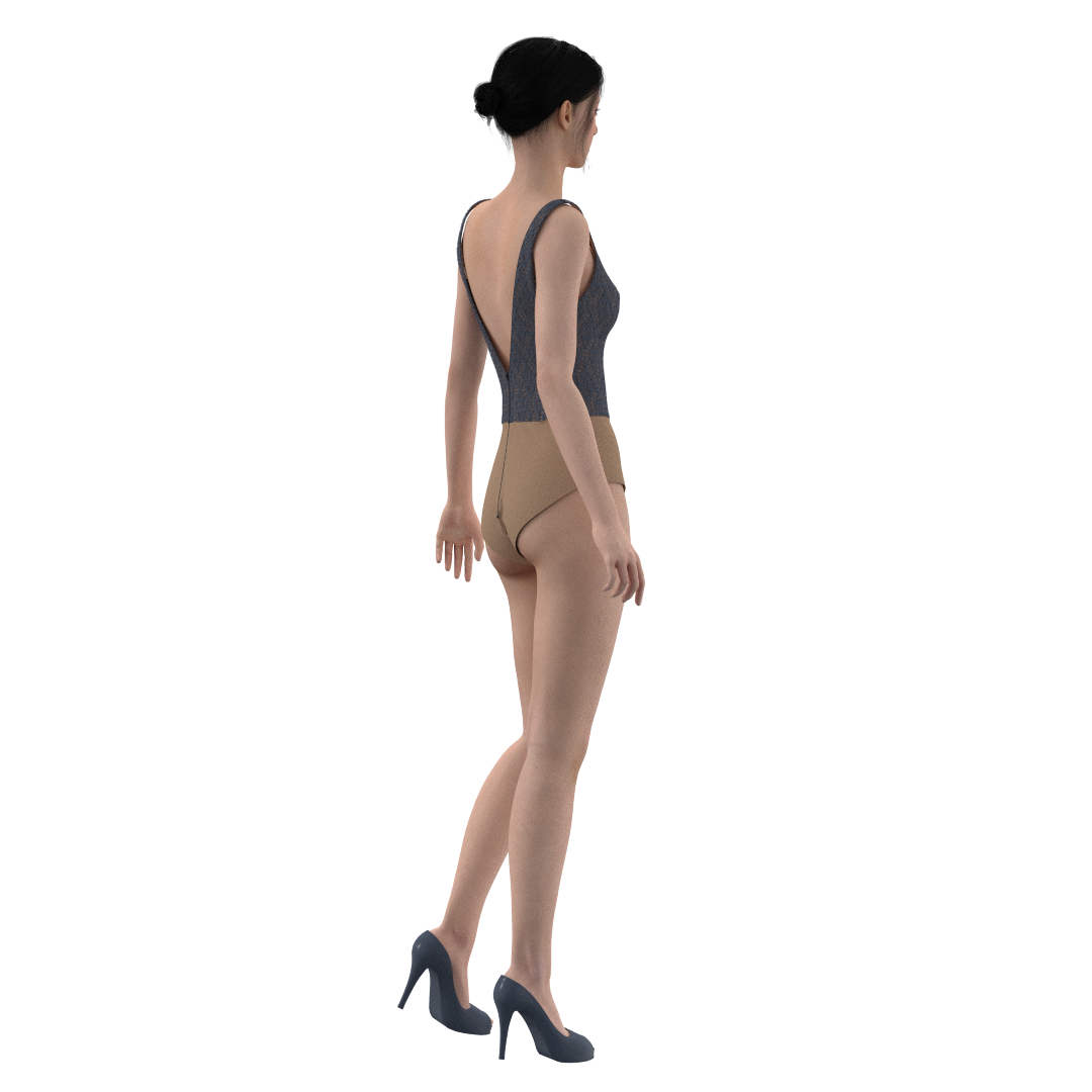 Bodysuit BD101 & Skirt SK102 Size(40/XXS-48/L)