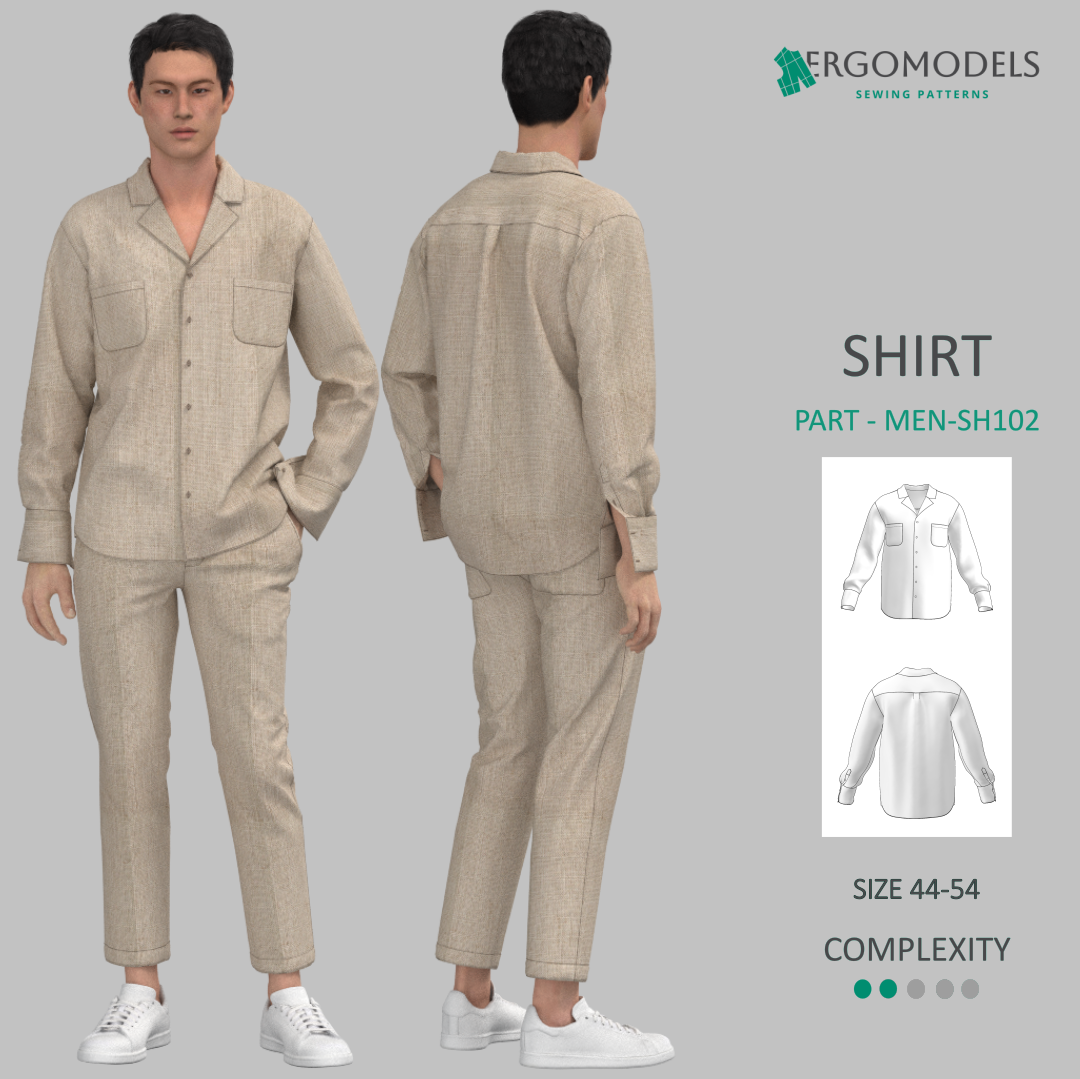 Shirt MEN-SH101 Size(S/44-XXL/54)