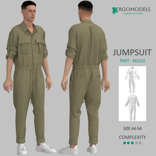 Jumpsuit MJ102 Size(XS/44-XXL/54)