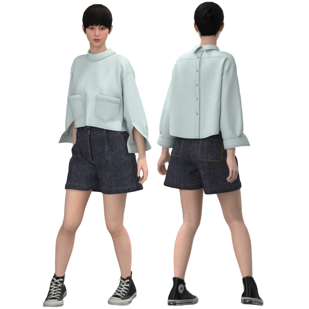 Blouse B104 Size(40/XXS-48/L)