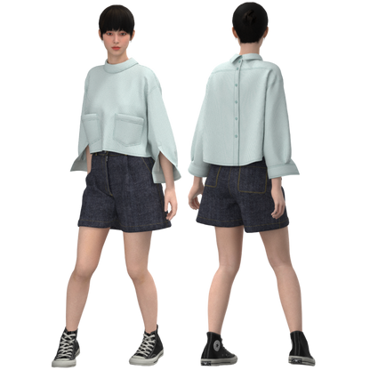 Blouse B104 Size(40/XXS-48/L)