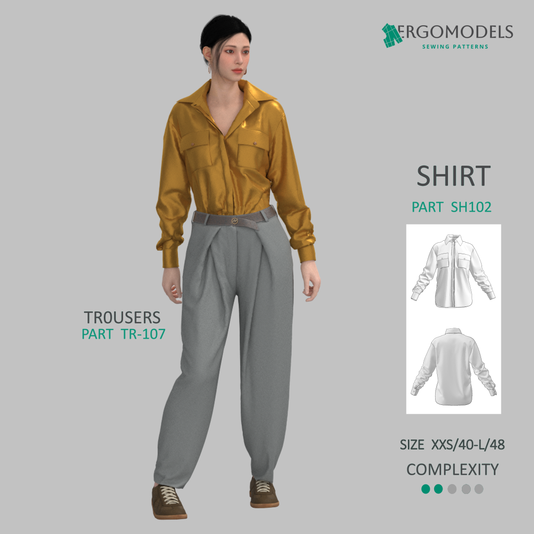 Shirt SH-102 Size(XXS/40-L/48)