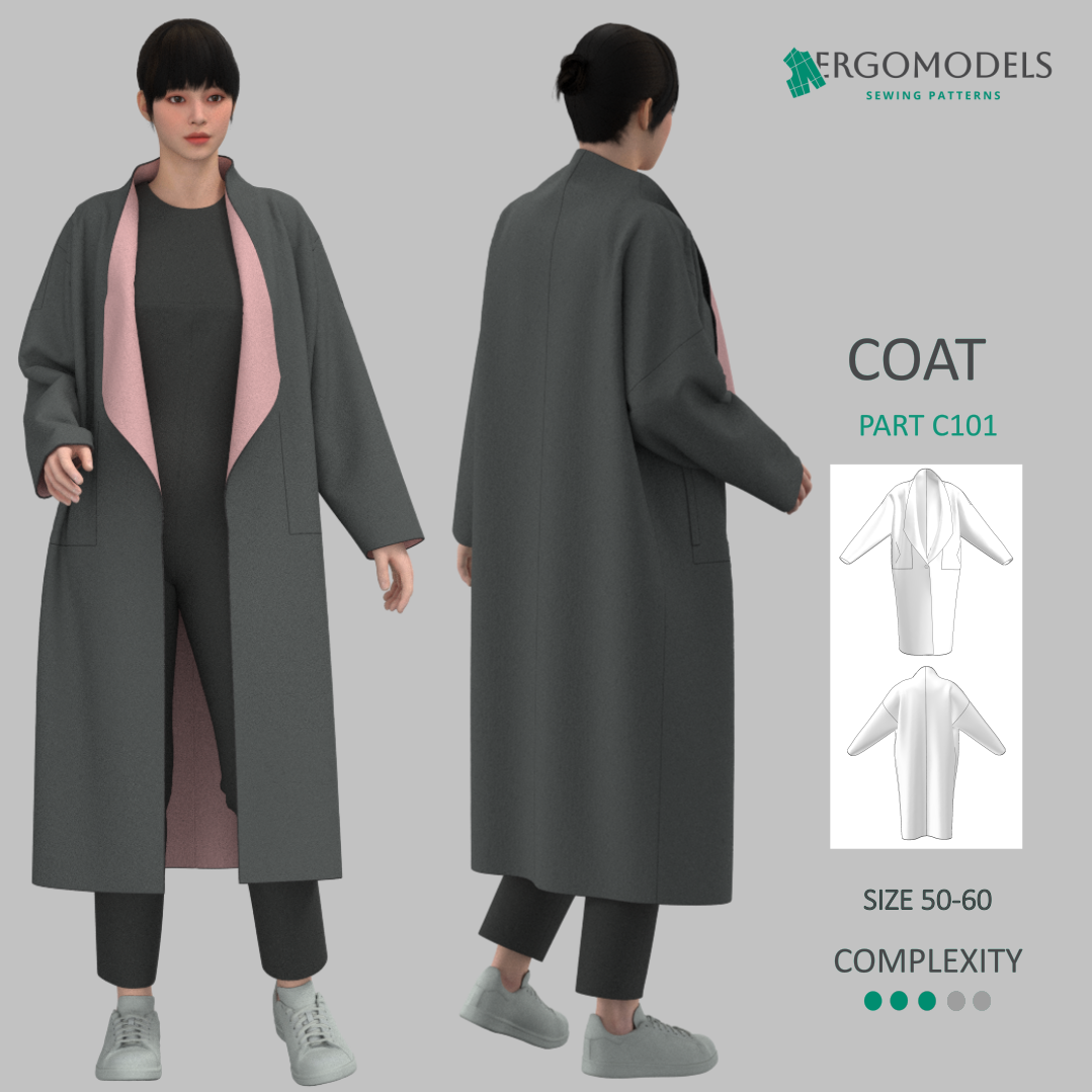Coat C101 Size(50/XL-52/XXL - 58/5XL-60/6-XL)