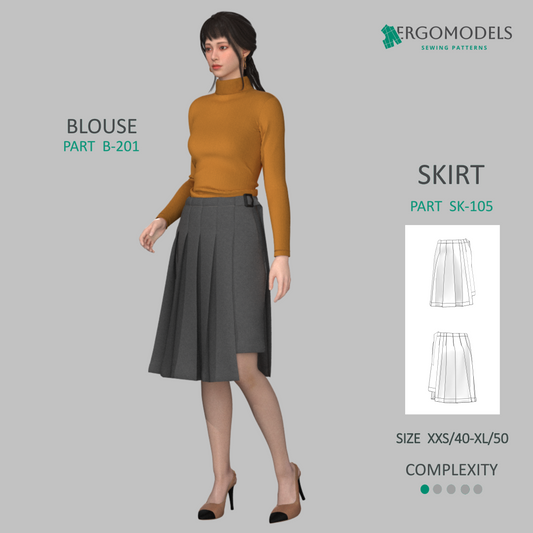 Skirt SK-105 Size(XXS/40-XL50)