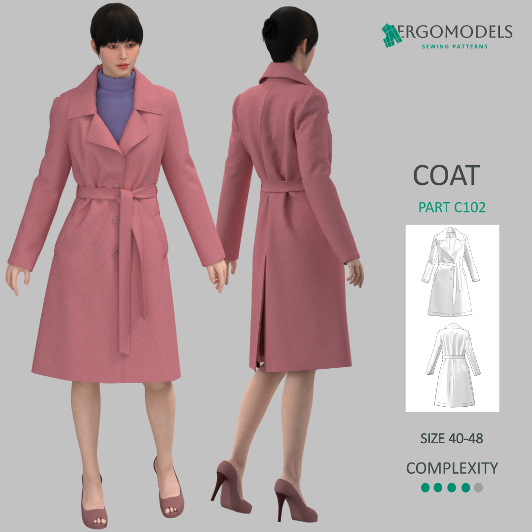 Coat C102 Size (40/XXS-48/L)