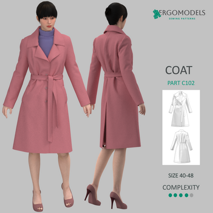 Coat C102 Size (40/XXS-48/L)