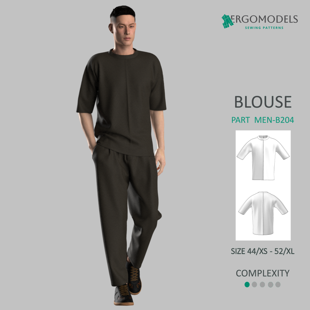 Blouse MEN-B204 Size (XXS/42-XL/52)
