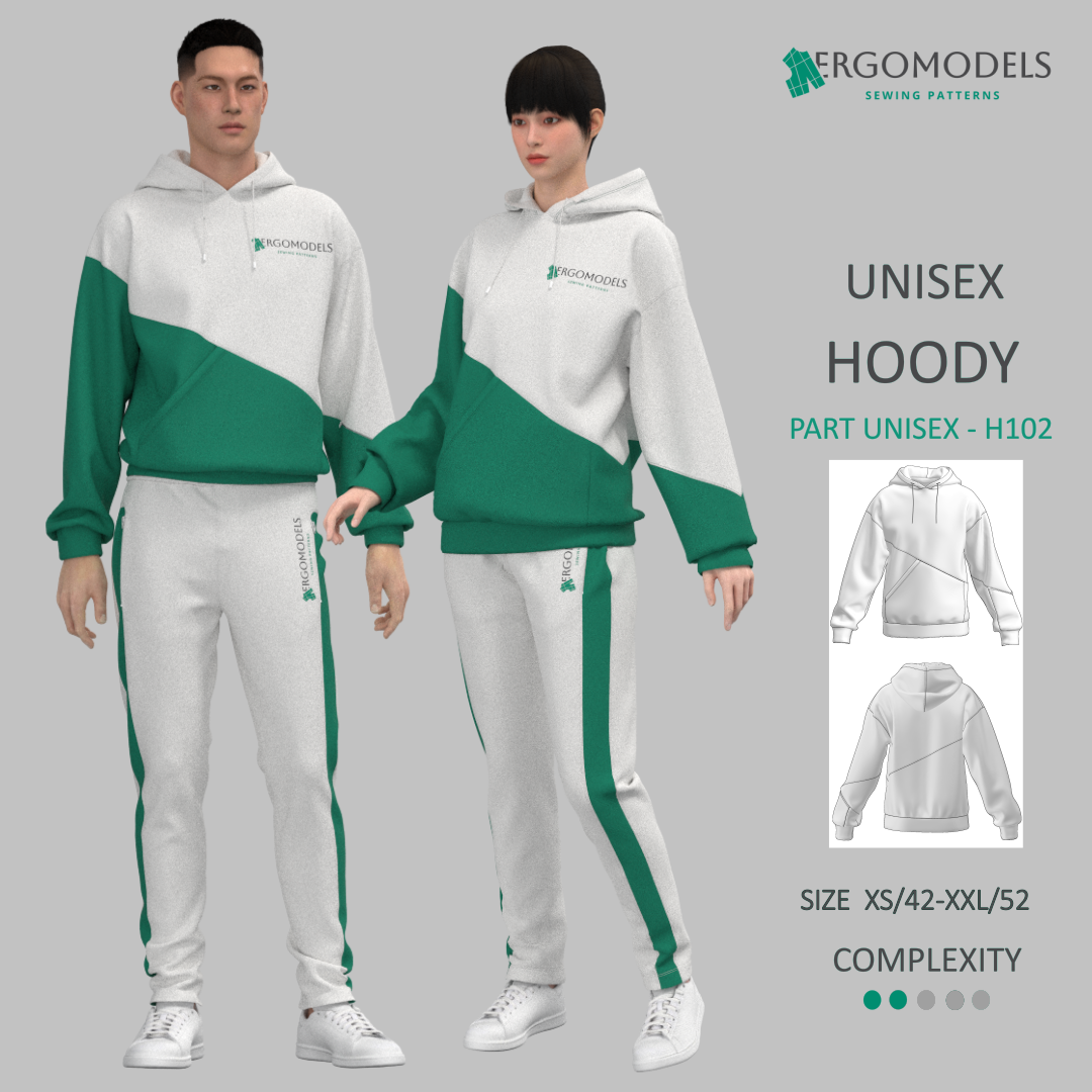 Hoody UNISEX H102Size(XS/42-XXL/52)