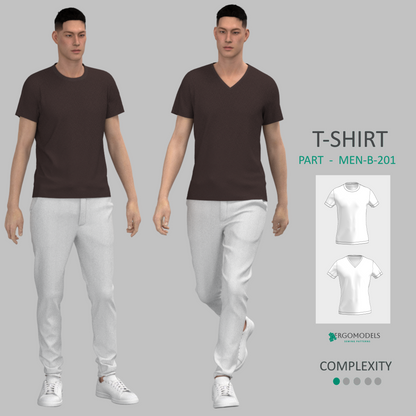 T-shirt MEN-B201 Size(S/44-XL/52)