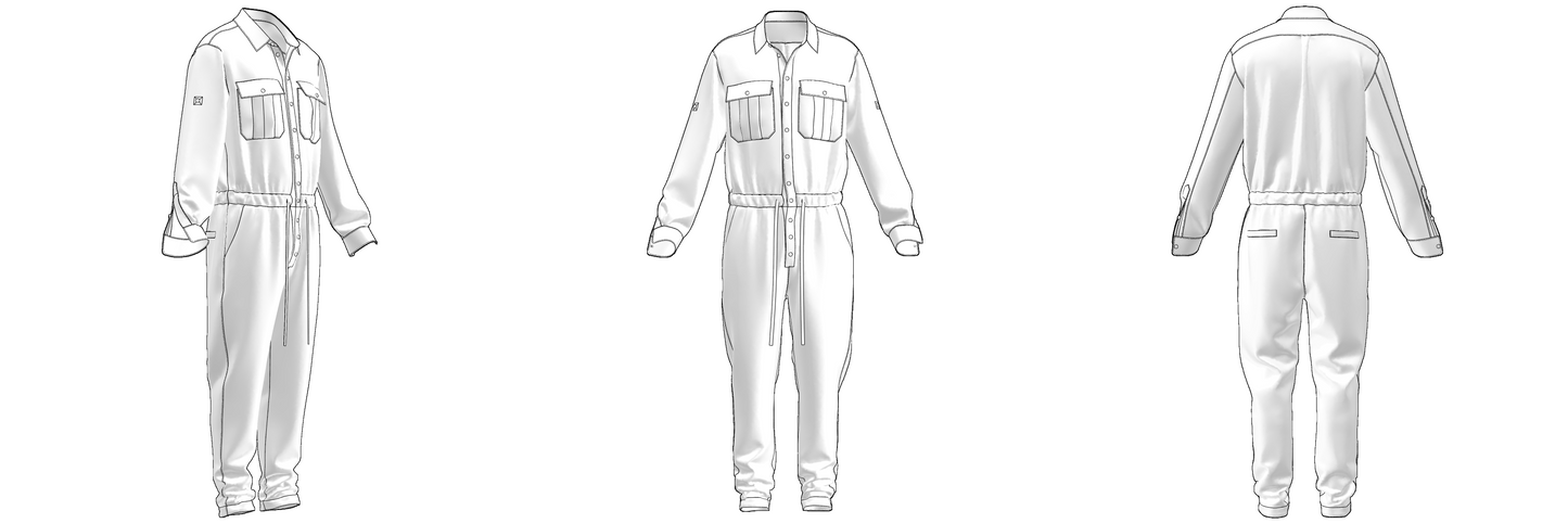 Jumpsuit MJ102 Size(XS/44-XXL/54)