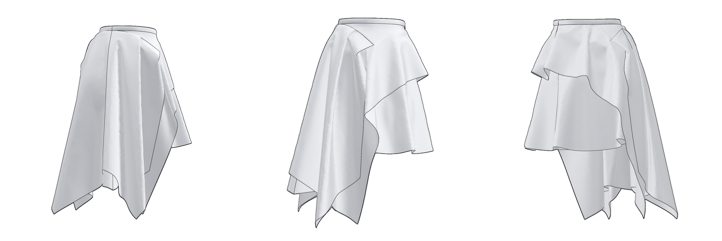 Bodysuit BD101 & Skirt SK102 Size(40/XXS-48/L)