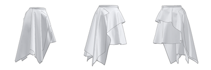 Bodysuit BD101 & Skirt SK102 Size(40/XXS-48/L)