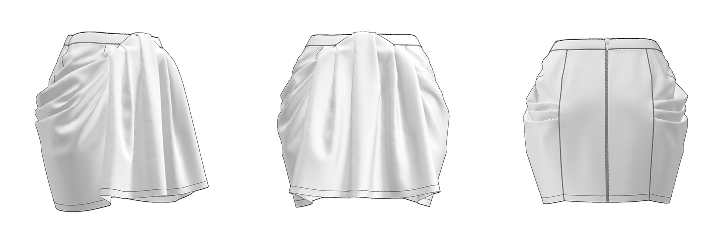 Skirt SK101 Size (40/XXS-48/L)
