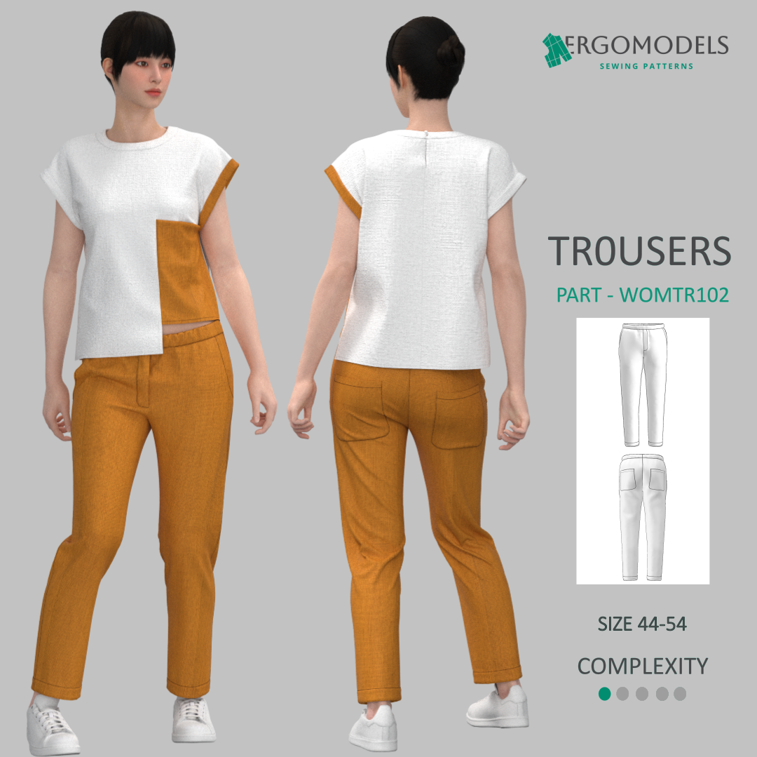 Trousers WOM-TR102 Size(XXS/40-XL/50)